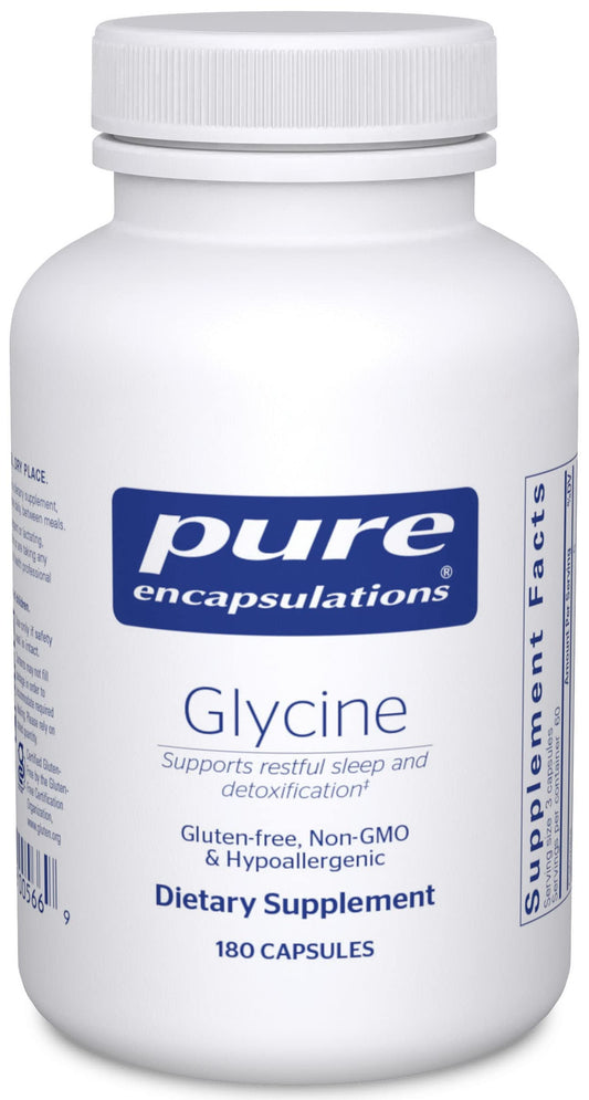 Pure Encapsulations Glycine - Supports Restful Sleep & Liver Detox* - Liver Supplement - Vegan & Gluten-Free - 180 Capsules