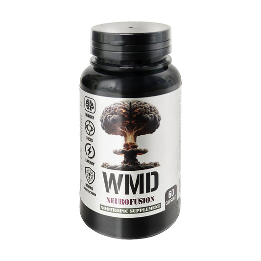 WMD NeuroFusion Nootropic Brain Supplement - Memory, Focus, Mental Clarity & Cognitive Support - Gluten Free, Non-GMO, Vegan, Adaptogen Formula -- 60 Capsules