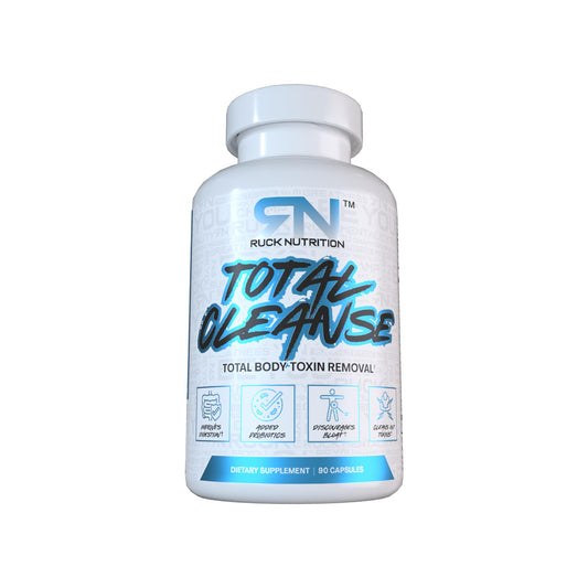 RUCK NUTRITION Total Cleanse Advanced Detox Formula for Digestive Support, Weight Loss, Bloating Reduction, Toxin Flush, Natural Energy Boost - with Milk Thistle, Dandelion Root - Probiotic Blend