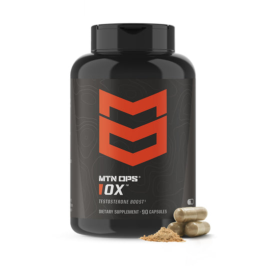 MTN OPS Ox Testosterone Booster, Testosterone Supplement for Men Blend with Tribulus Terrestris & Adrenal Support Blend with Maca Root Capsules, 30 Servings