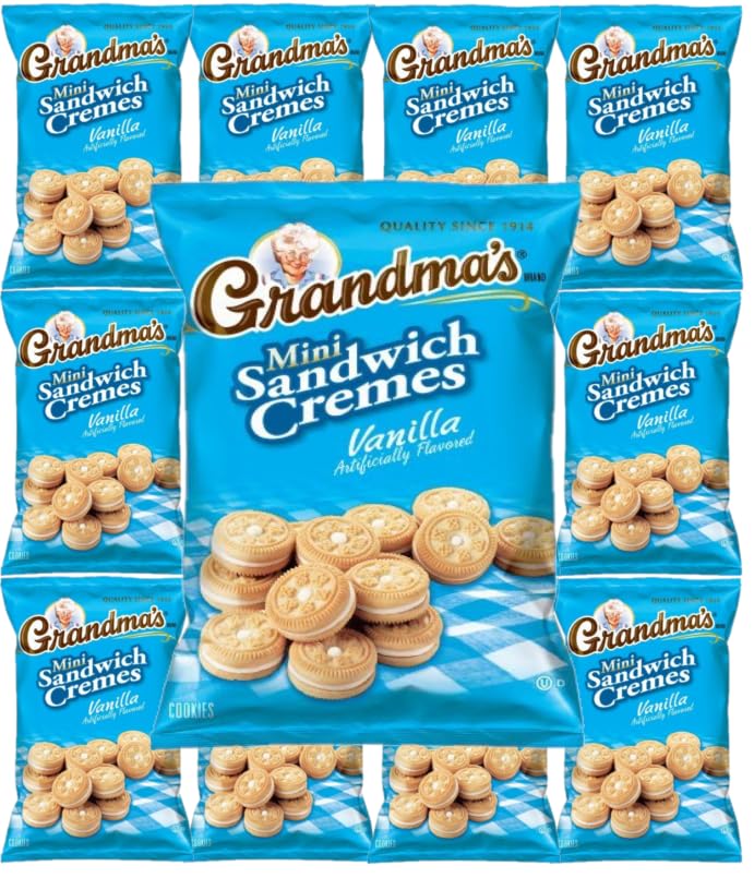 Grandmas Cookies Assortment 10ct Vanilla Creme Sandwich with Bay Area Marketplace Napkins