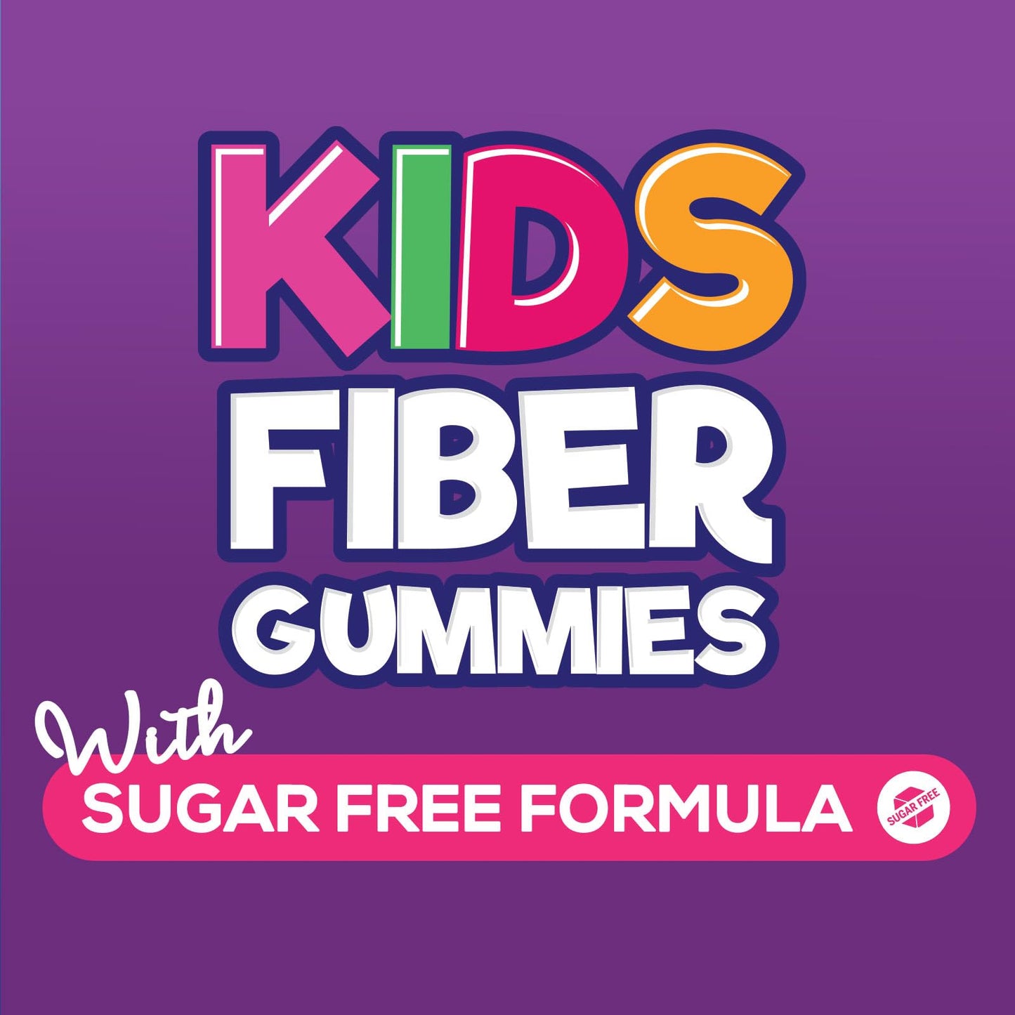 Kids Fiber Supplement Gummies - No Sugar Added 4g Prebiotic Plant-Based Fiber Blend to Support Kids Regularity, Digestive Health & Immune Support - Vegan, Raspberry Flavored Gummy Bears - 60 Gummies