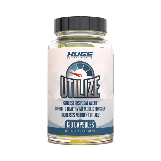 Utilize Glucose Disposal Agent (GDA), Carb Blocker & Nutrient Partitioner, Support Healthy Metabolic Function with 1.5g Berberine, 500mg Bitter Melon, 125mg Cinnamon & More (120 Capsules)