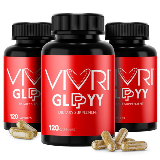 VIVRI 3-Pack GLP PYY Natural Appetite Suppressant for Women and Men | Ozempic Alternative Weight Loss Pills with MCT, Glucomannan & Quercetin | Curb Cravings with Clinically-Studied | 3-Month Supply