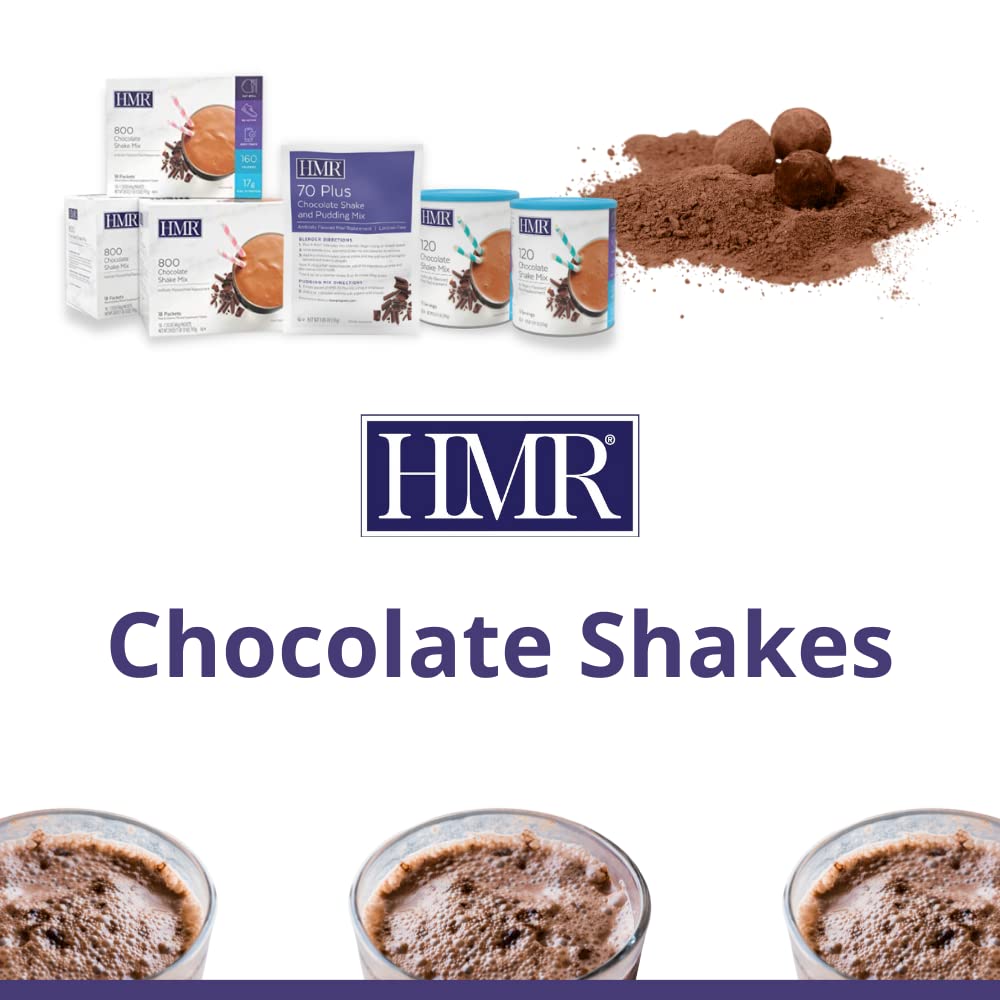3-Pack HMR 800 Shake Meal Replacement Mix | Chocolate Shake Powder to Support Healthy Weight Loss | 17g of Protein | Easy to Make | Low Calorie Food | 21 Total Servings