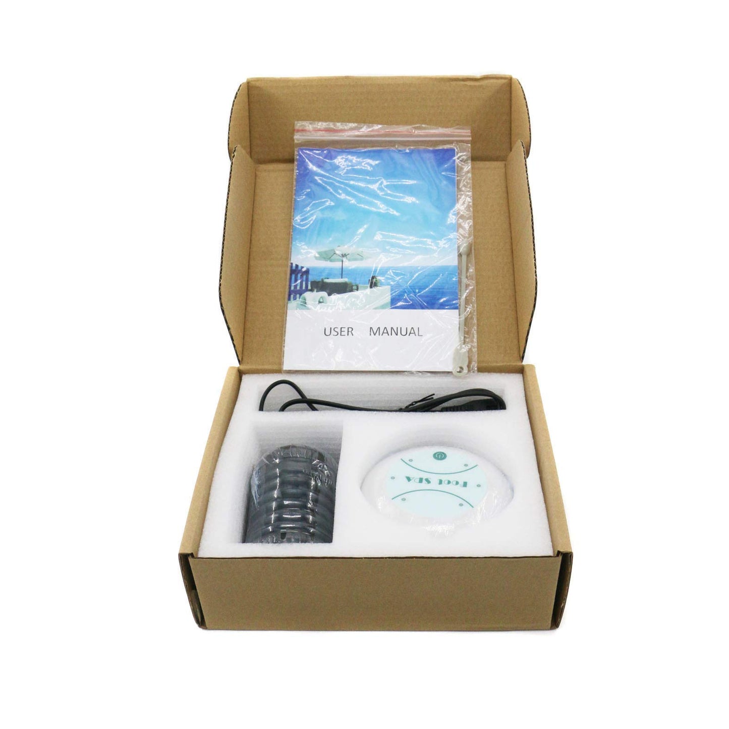 Saweyona 1 Set Mini Detox Machine Cell Machine Ionic Cleanse Ionic Detox Foot Spa Foot Bath Aqua Foot Bath Massage Detox Foot Bath 802FS with Black Array