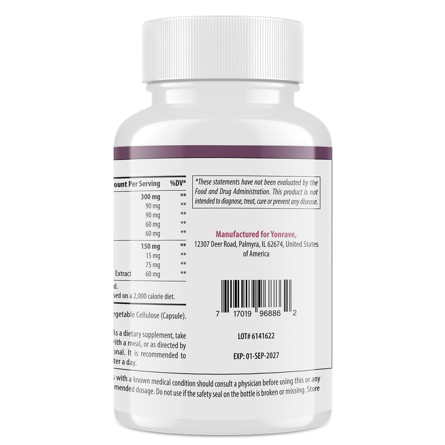 Yonrave Uric Acid Cleanse & Detox - Tart Cherry Capsules, Celery Seed Uric Acid Supplement -Joint, Kidney and Sleep - 90 Veggie Capsules