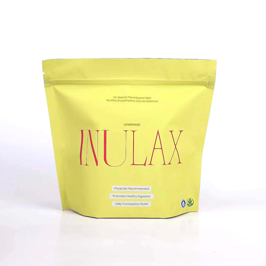 Inulax All Natural Plant Based Fiber Supplement | Constipation Relief for Women, Men, Kids & Pets | Fast Acting Fiber for Daily Use | Soft & Safe Detox Cleanse for Colon | 1 Bags 14 Sticks Lemonade