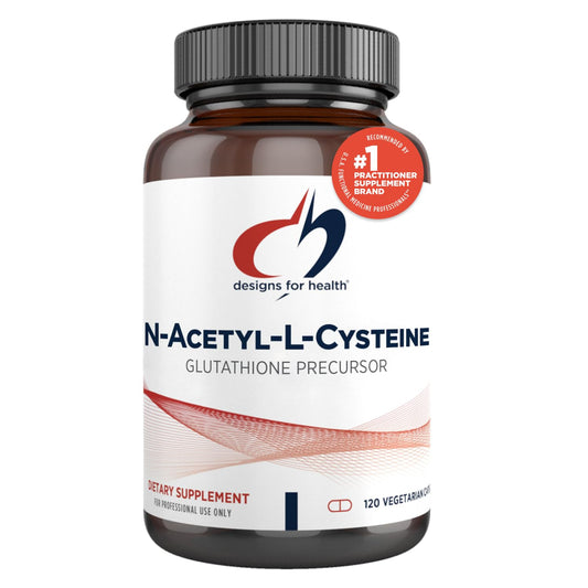 Designs for Health N-Acetyl-L-Cysteine - 900mg NAC, Antioxidant Glutathione Precursor - Detox + Workout Recovery Support - Non-GMO + Gluten Free Supplement (120 Capsules)