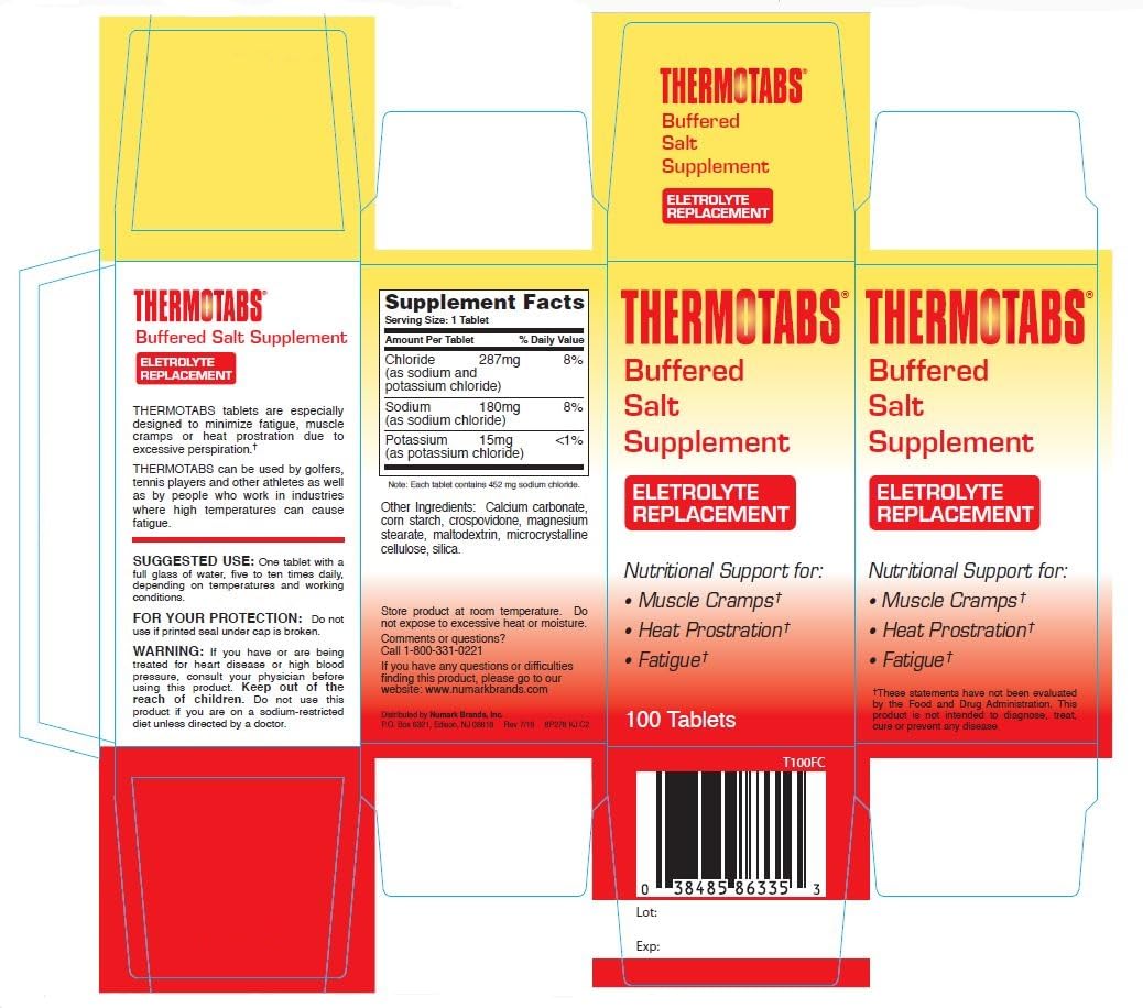 Thermotabs Salt Supplement, Buffered, 100 tablets - Buy Packs and SAVE by Thermotabs