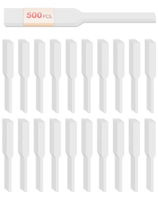 500 Pieces Perfume Tester Strips, Disposable Fragrance Test Strips, Pure White and Strong Absorbent, Fragrance Blotter Strips, Scent Strips, for Fragrances Essential Oils Spice