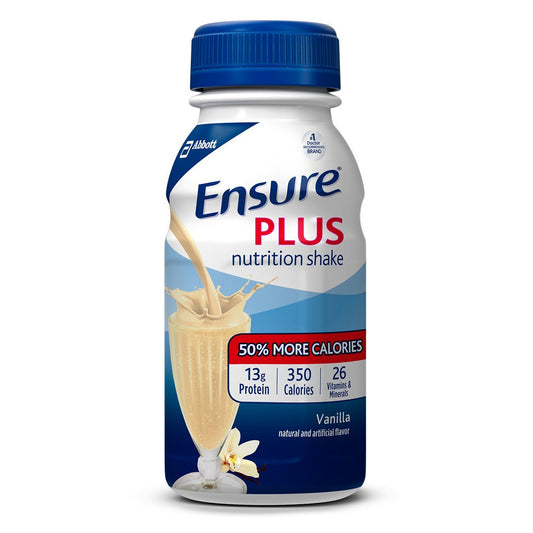 Ensure Plus Nutrition Shake With 16 Grams of Protein, Meal Replacement Shakes, Vanilla, 8 fl oz, 6 Count