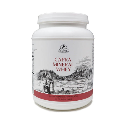 Mt. Capra Mineral Whey | A Whole Food, Bio-Available Mineral/Electrolyte Powder Supplement from Goat Milk Whey, Rich in Potassium, Alkalizing | 56 Servings - 50.8 oz