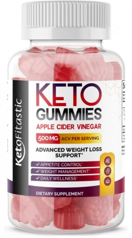 Zonata Ketofitastic Gummies, Keto Fitastic ACV Gummies, 60 Count (Pack of 1)