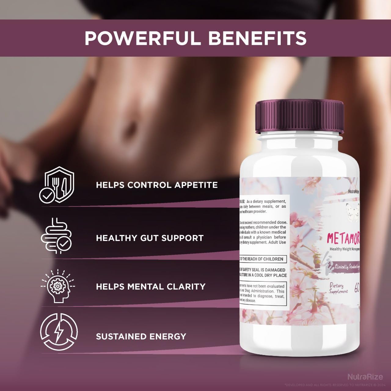 Metamorphx Capsules - Dietary Supplement for Advanced Weight Health, Maximum Strength All-Natural Pills for Targeting Belly Fat, Meta Morphx Reviews (60 Capsules)