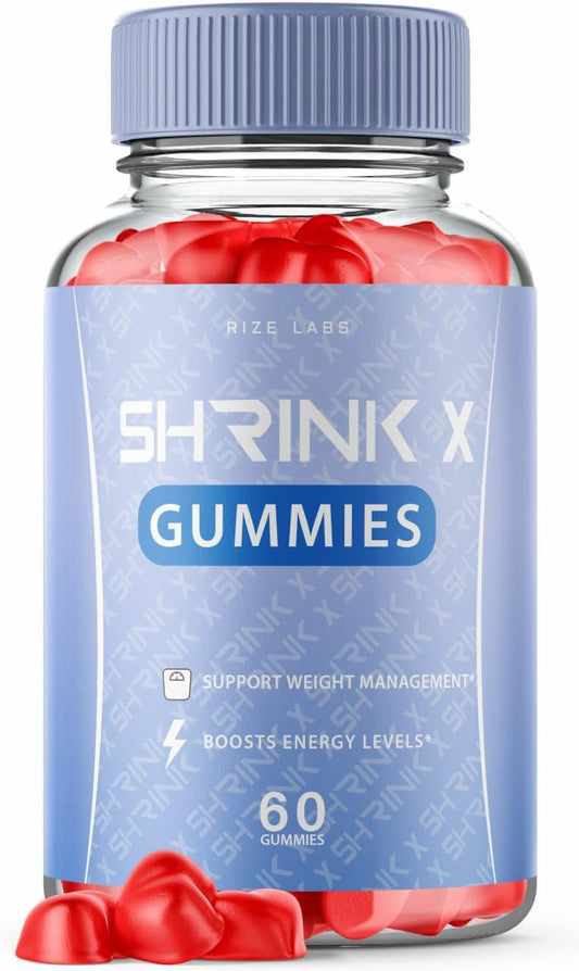 rize labs Shrink X - Shrink X Gummies Weight Loss, Shrink X Keto ACV Supplement, Keto + ACV Gummy, Shrink X Maximum Strength Belly Fat Gomitas, ShrinkX Gummy Bears Reviews (60 Gummies)