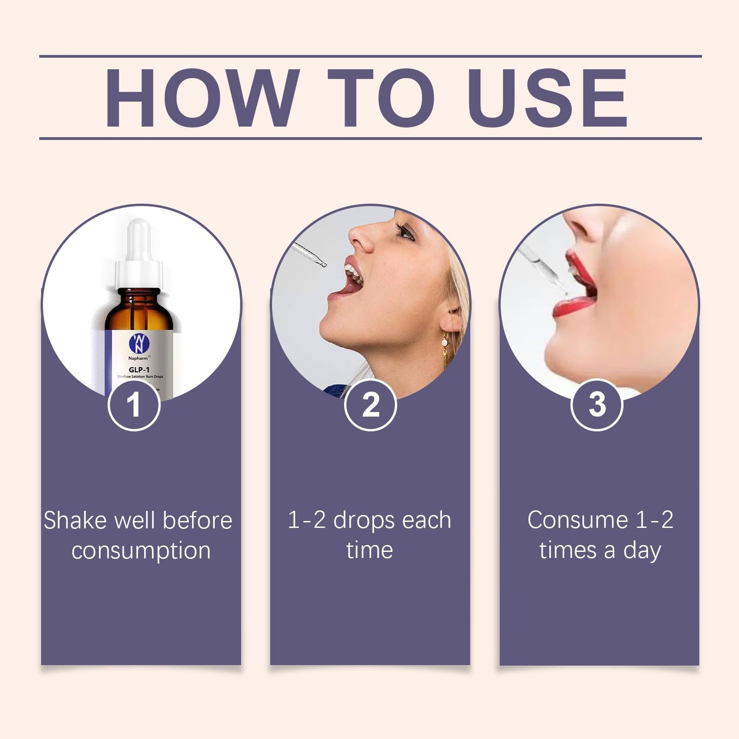 GLP-1Drops for Men and Women, Fast and Easy to Use-1 Fl Oz