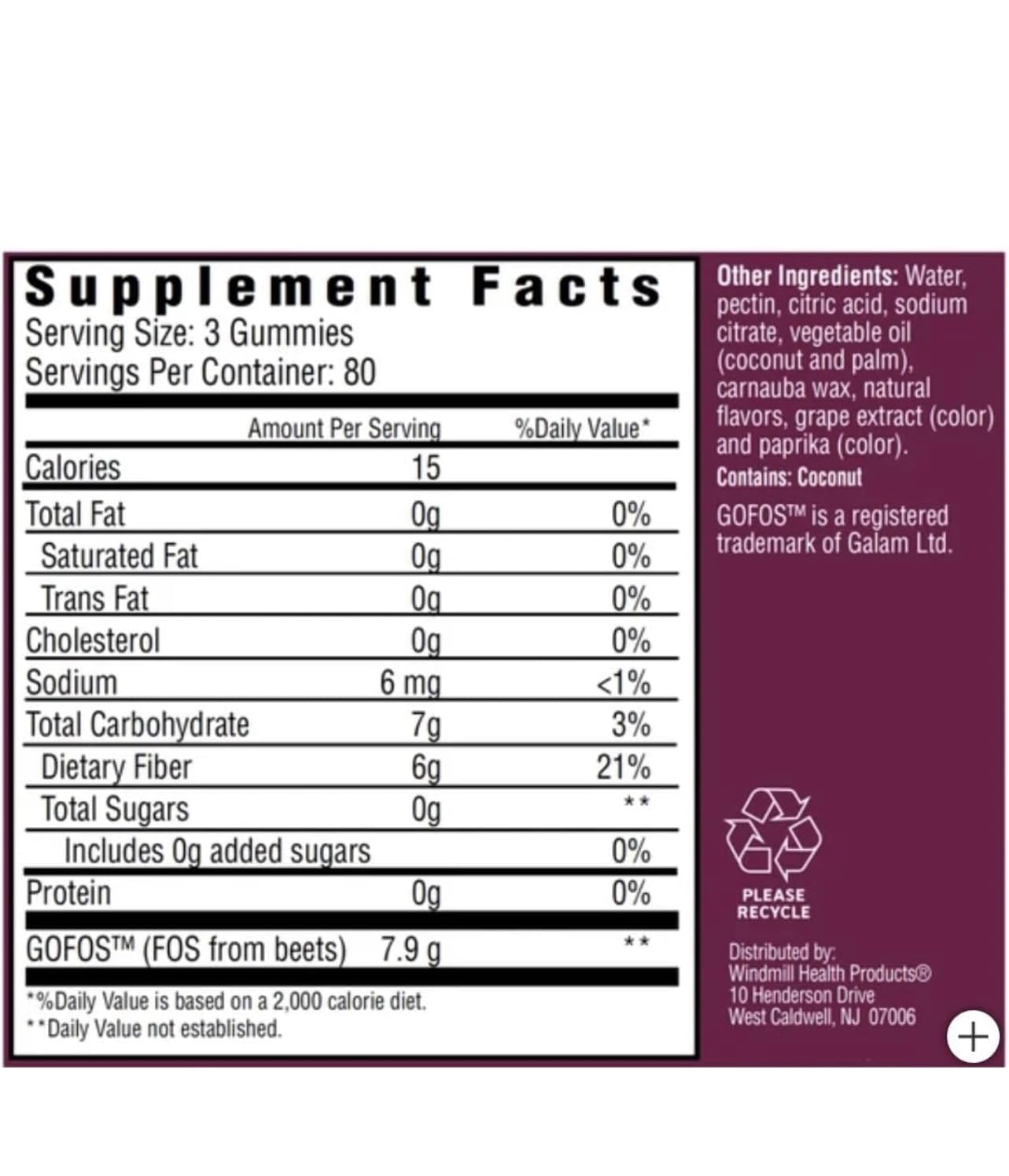 Country Farms Fiber Care Prebiotic Gummies, 6g of Fiber Per Serving, FOS from Beets, Digestive Health, Supports Regularity, Mixed Fruit Flavor, (240 Gummies)