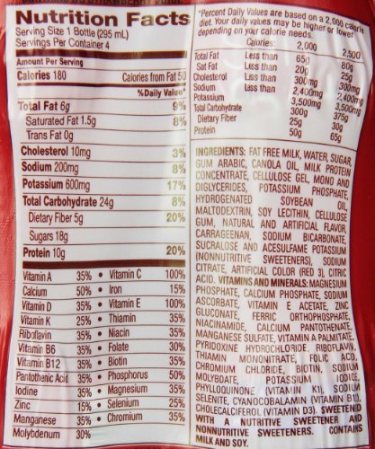 SlimFast Strawberries and Cream Ready to Drink Shakes, 10 Ounce (Pack of 24)