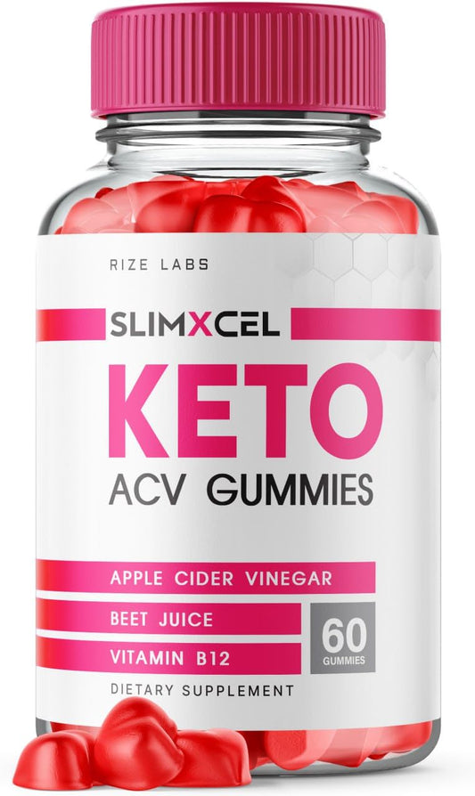 rize labs - Slimxcel Keto ACV Gummies for Advanced Weight Loss - Keto + ACV Slim X Cell Belly Fat Diet Gummy (60 Gummies)