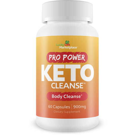 PRO POWER KETO CLEANSE - PLANT BASED BODY CLEANSE W/ PROBIOTICS - KETO CLEANSE TO AID HEALTHY KETONE LEVELS FOR ENERGY - SUPPORT NUTRIENT ABSORPTION & DETOXIFICATION - PROMOTE BODY HEALTH & WELLNESS