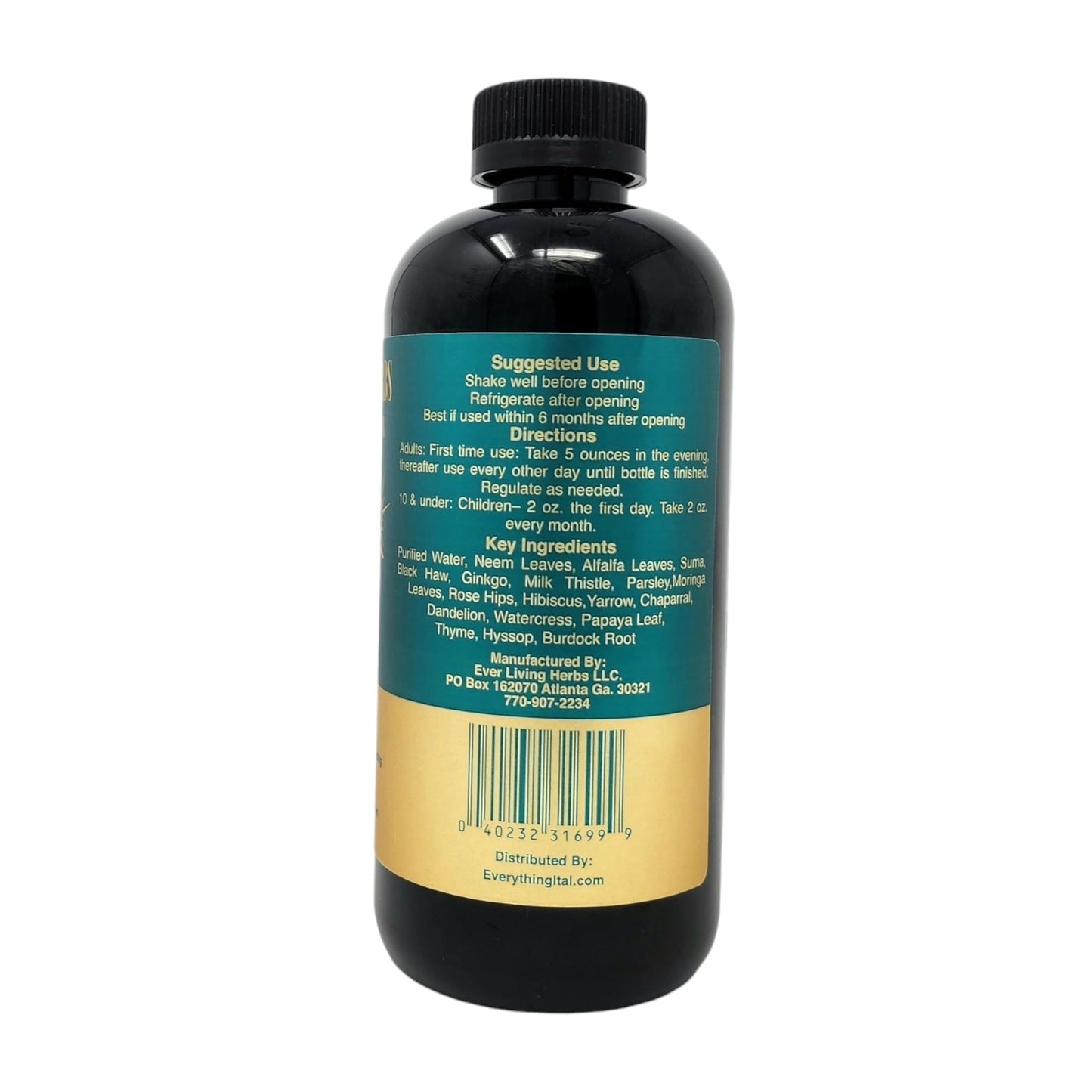 Ever Living Herbs Natural Herbal Detox 16 Oz.