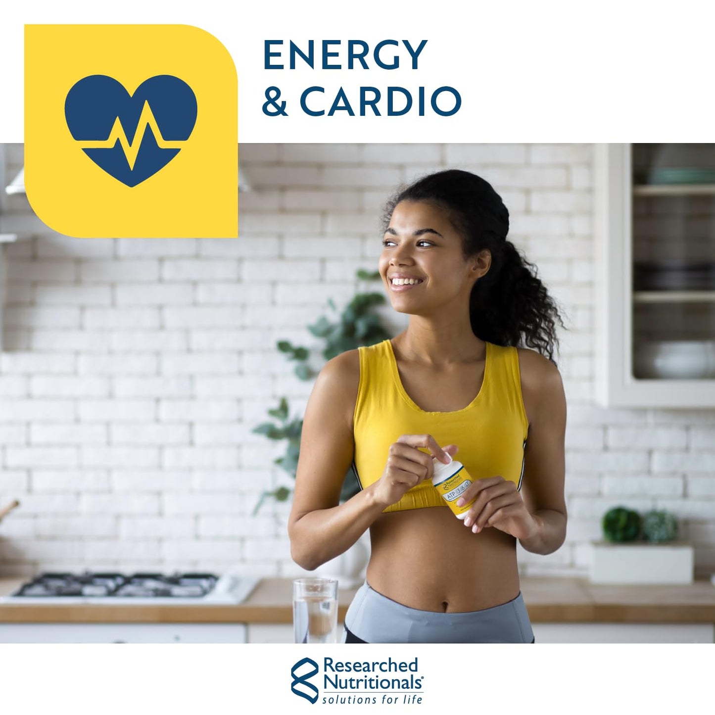 Researched Nutritionals RibosCardio ATP Energy Powder - D Ribose & L Carnitine Supplement with Magnesium, Malic Acid - Supports Muscle Recovery, Heart Health & Brain Health (41.4 g)