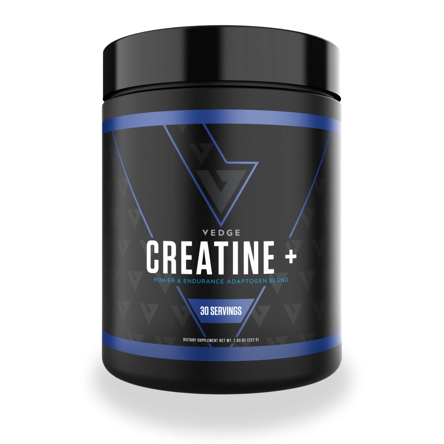 vedge Nutrition Creatine + | Vegan Plant-Based Creatine Monohydrate Powder | Energy, Performance & Function | Ergogenic Aids for Athletes | Unflavored, 30 Servings