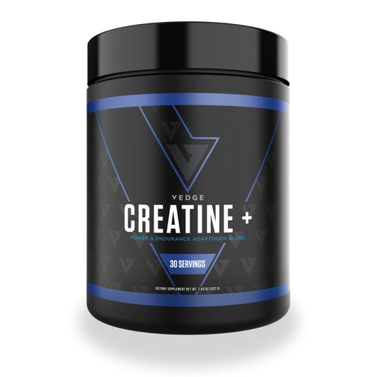 vedge Nutrition Creatine + | Vegan Plant-Based Creatine Monohydrate Powder | Energy, Performance & Function | Ergogenic Aids for Athletes | Unflavored, 30 Servings