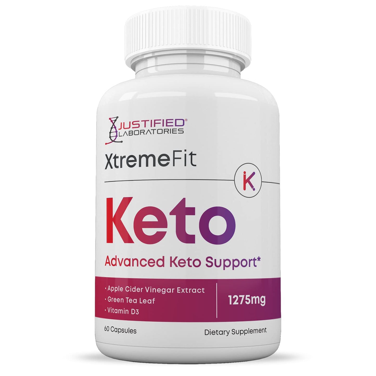 Justified Laboratories Xtreme Fit Keto ACV Gummies 1000MG + Keto ACV Pills 1275MG