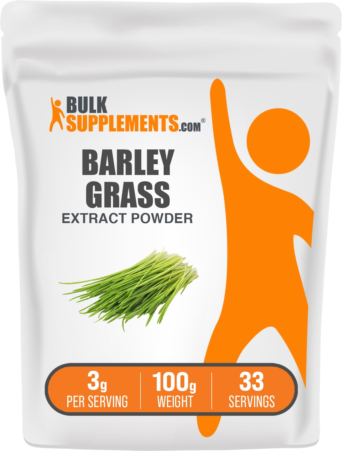 BulkSupplements.com Barley Grass Extract Powder - Barley Powder, Green Superfood Supplement, Barley Extract - Vegan-Friendly, 3g per Serving, 100g (3.5 oz) (Pack of 1)