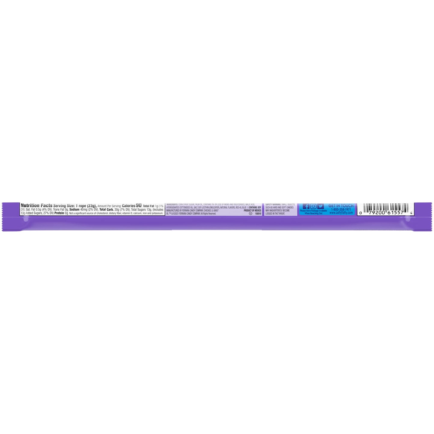 Laffy Taffy Rope  Case of 24 Grape