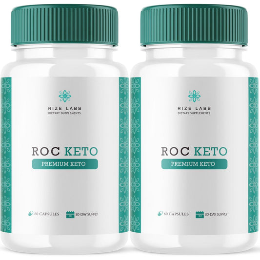 (2 Pack) Roc Keto Capsules, Roc Keto Premium Pills - Roc Keto Weight Loss Support, Roc Keto Maximum Strength Formula for Increased Energy and Improved Health, Roc Keto Reviews Pastillas (120 Capsules)