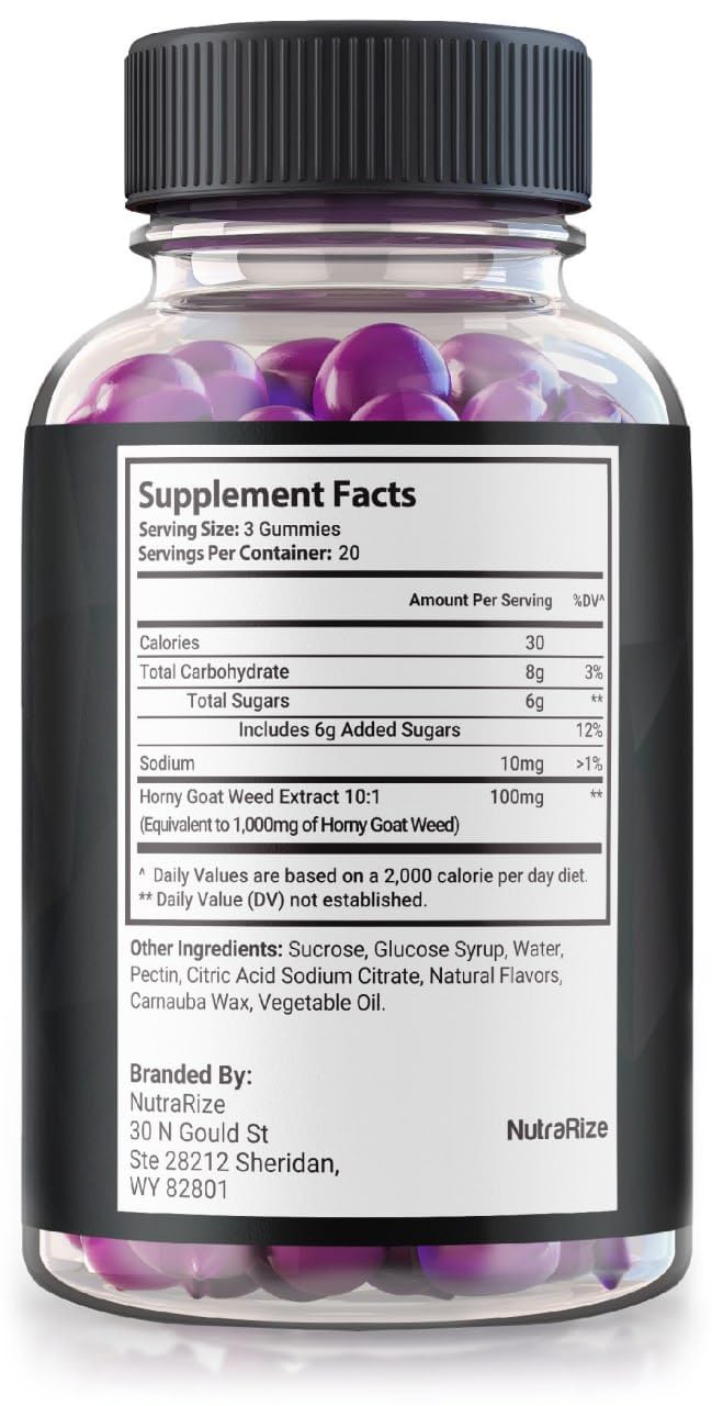 NutraRize VasoManix Gummies, Vaso Manix Classic Male Supplement, All Natural Formula for Men, Premium Gummy to Support Performance, Confidence and Overall Health, Official Reviews (60 Gummies)
