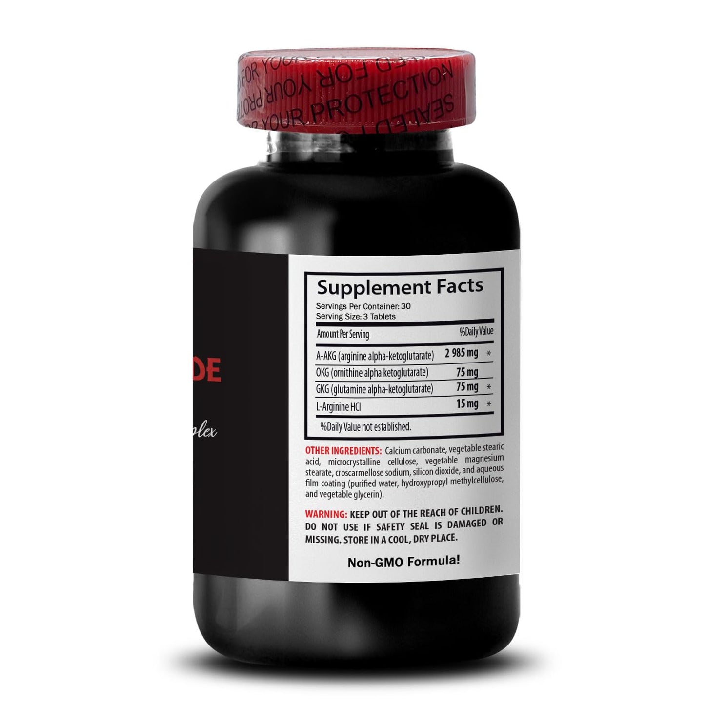 Ornithine alpha-ketoglutarate OKG - NITRIC OXIDE BOOSTER - Muscle support, Power, Pre-gym boost, L-arginine supplements for men, Fitness boost, Strength, Energy boost, Physical boost 2 Bottle 180 Tabs