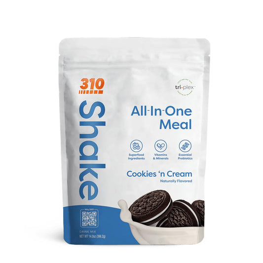 310 Nutrition Meal Replacement Shake - Fiber-Rich Vegan Superfood Blend - Low Carb, Keto & Paleo Friendly, 0 Sugar, Gluten-Free, 26 Essential Vitamins & Minerals - Cookies N' Cream, 14 Servings