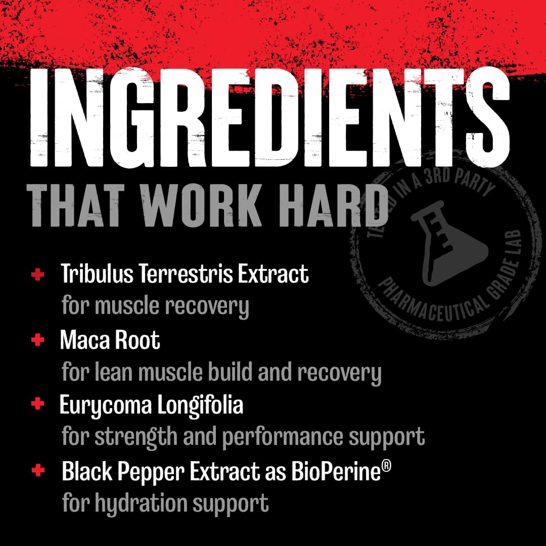 Animal Stak - Complete Natural Hormone Booster Supplement with Tribulus - Natural Testosterone Booster for Athletes - Contains Estrogen Blockers - 1 Month Cycle