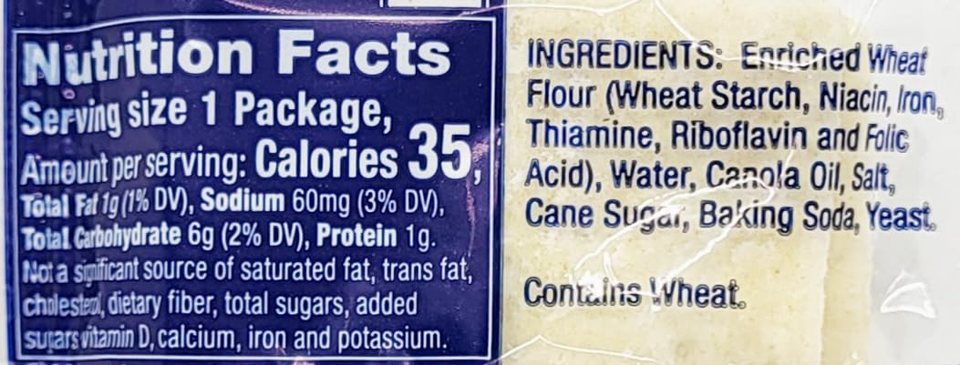Westminster New England Style Saltine Cracker 026 oz  2 Crackers Per Pouch  Pack of 50