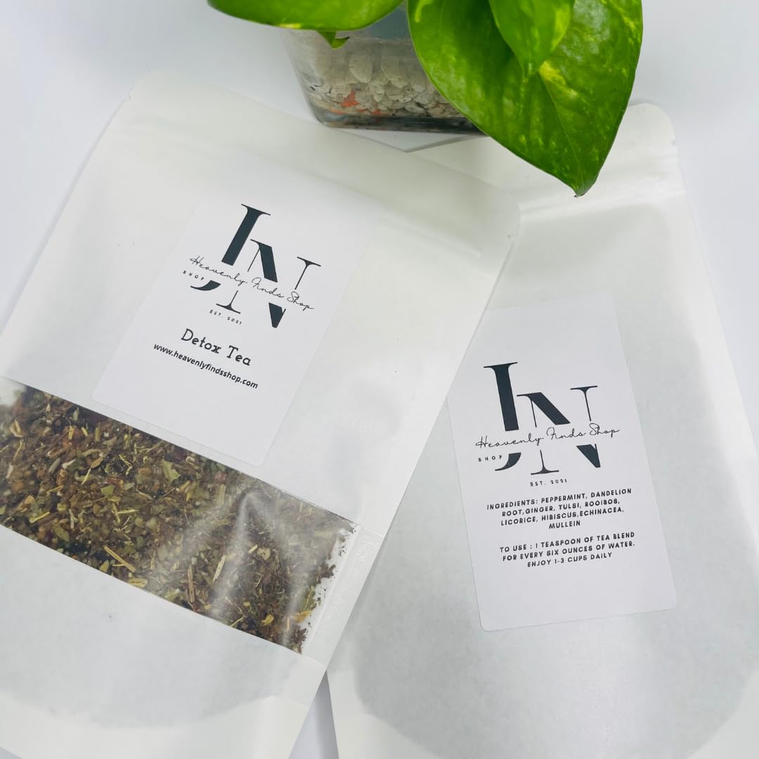 Daily Detox Cleanser - Peppermint, Dandelion Root, Ginger, Tulsi, Rooibos, Licorice, Hibiscus, Echinacea, Mullein - 100% Organic Herbs - No Additive