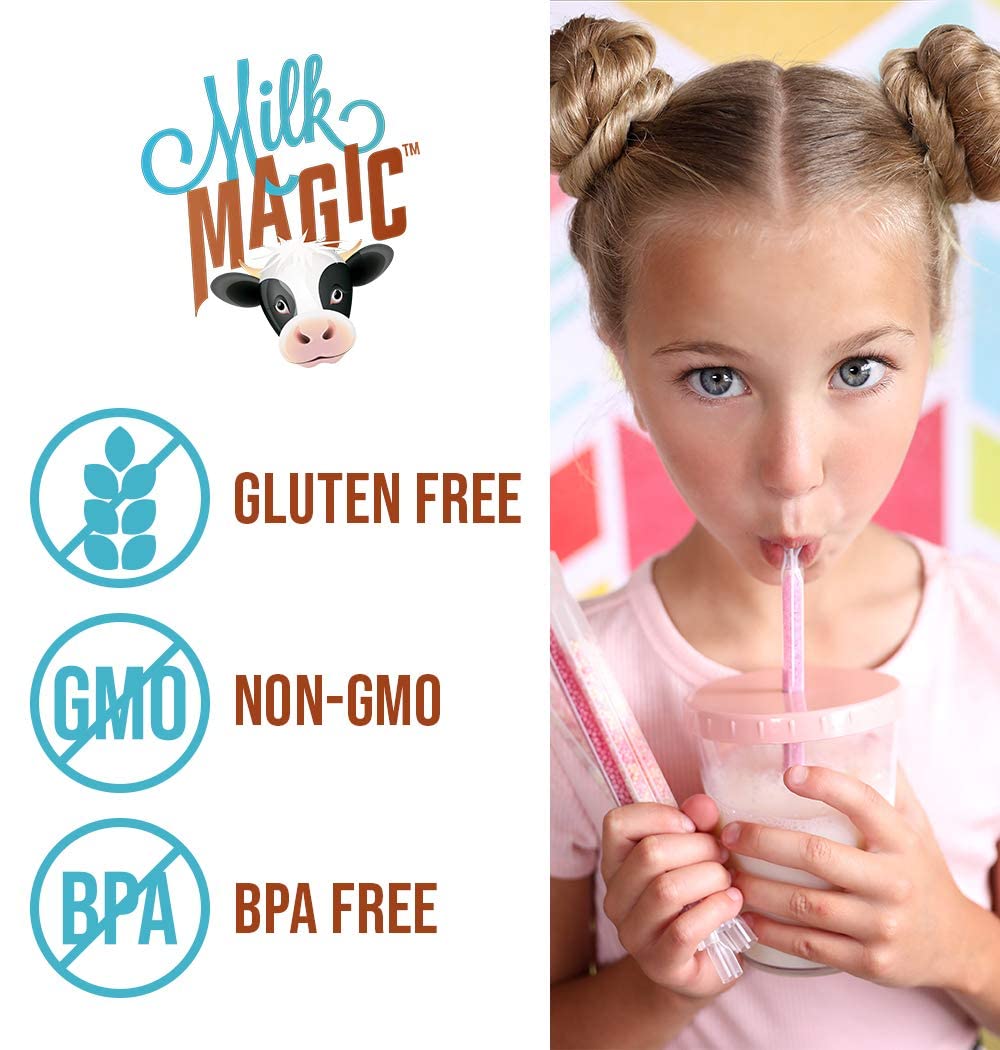 Milk Magic Cookies and Cream Flavor Milk Straws Pack of 24 Milk Flavoring Straws