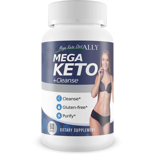 Mega Keto Diet + Cleanse - Help Reduce Gut Bloat - Blast Out Carbs to Support Ketosis Cleanse - Digestive Cleansing Ketogenic Support - Body Cleanse & Liver Cleanse - Help Support Overall Health