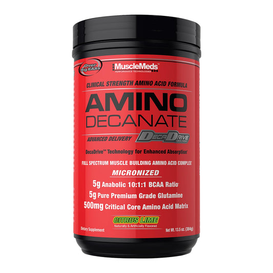MuscleMeds Amino Decanate, Citrus Lime,13.5 oz (384g)
