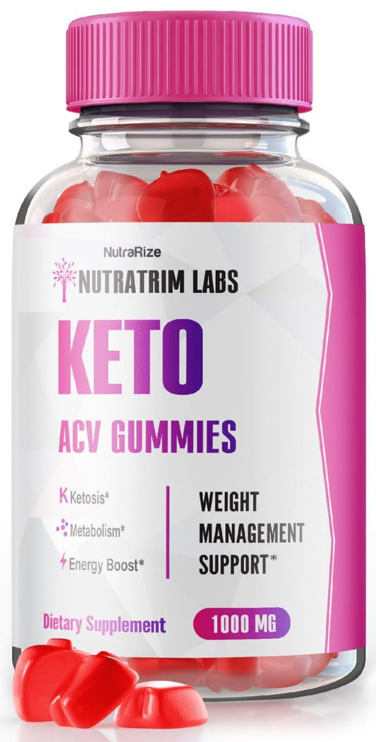 Nutratrim Labs Gummies - Nutratrim Labs Keto ACV Gummies, Nutratrim Labs for Advanced Weight Loss, Keto + ACV Gummy, Maximum Strength Supplement, NutratrimLabs Gomitas Reviews (60 Gummies)