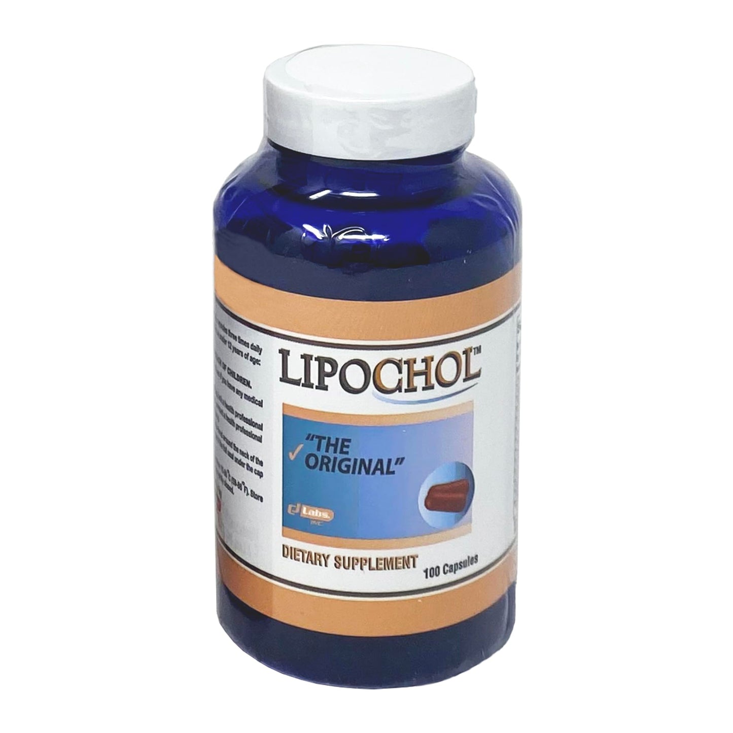 LIPOCHOL Dietary Supplement for Liver Detox & Cleanse, Daily Detox & Liver Support with Vitamins, Nutritional Support, Detox & Repair, 100 Capsules, 1-Pack