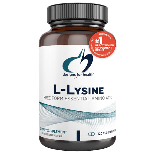 Designs for Health L-Lysine HCL Pills 1500mg - Amino Acid Lysine Hydrochloride Nutritional Supplement for Adults - Immune + Bone Health Support - Vegan + Non-GMO (120 Capsules)
