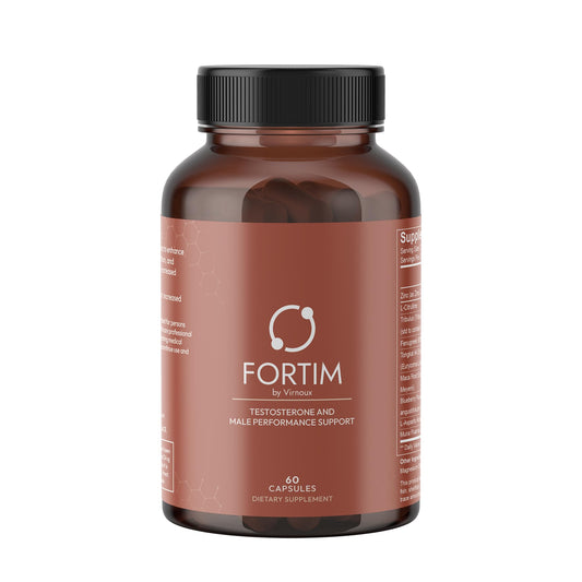 Fortim - Testosterone Support Supplement | Made by Doctors | for Vitality and Hormonal Health | with Fenugreek, L-Citrulline, Tongkat Ali | for Energy, Endurance, and Stamina | 60 Capsules