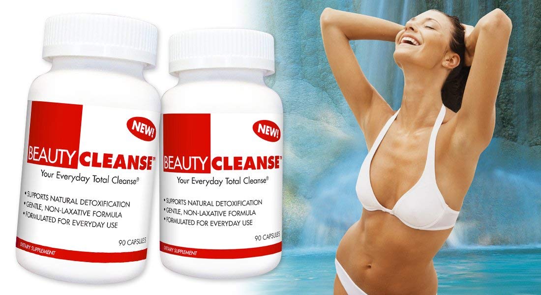 BeautyFit BeautyCleanse Natural Detox Capsules - Gentle and Non-Laxative Herbal Detox - Supports Elimination and Provides Protection Against Oxidative Stress - Safe for Daily Use - 90 Count