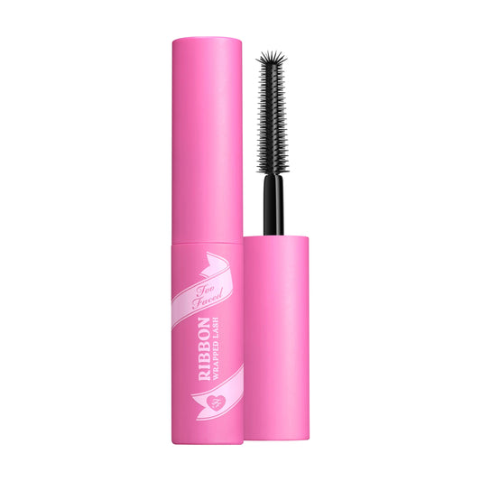 Too Faced Ribbon Wrapped Lash Mascara | Extreme Length Tubing Mascara with no Smudging, Flaking or Clumping, Travel Size, 0.16 Fl Oz